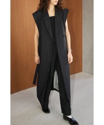 CLANE(クラネ)/DOUBLE BREASTED GILET/BLACK
