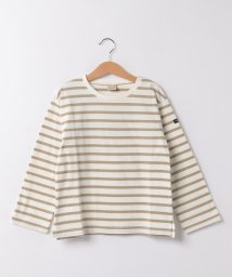 petit main(プティマイン)/【Good price】ボーダー長袖Tシャツ/ベージュ