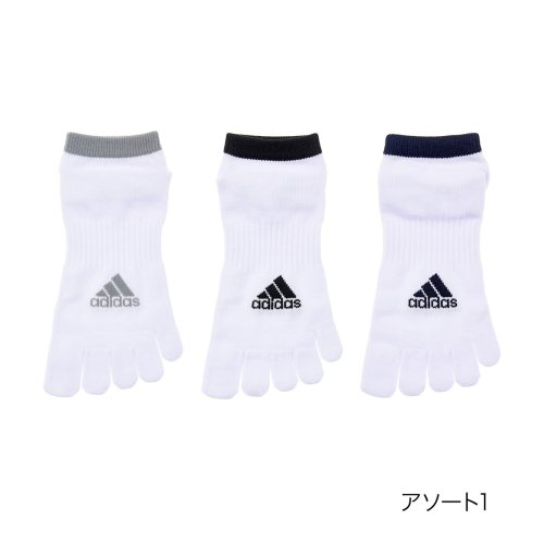 adidas(adidas)/ADIDAS(アディダス) ソックス 無地 ワンポイント スニーカー丈 5本指 消臭 つま先かかと補強 破れにくい 福助 公式/その他