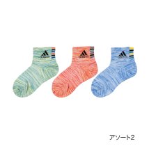 adidas(adidas)/ADIDAS(アディダス) ソックス メランジ ワンポイント ショート丈 総メッシュ つま先かかと補強 福助 公式/その他系1