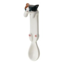 cinemacollection/スプーン 胴の長い猫スプーン 三毛猫 猫 デコレ テーブルウェア 食器 贈り物 かわいい グッズ /505945125