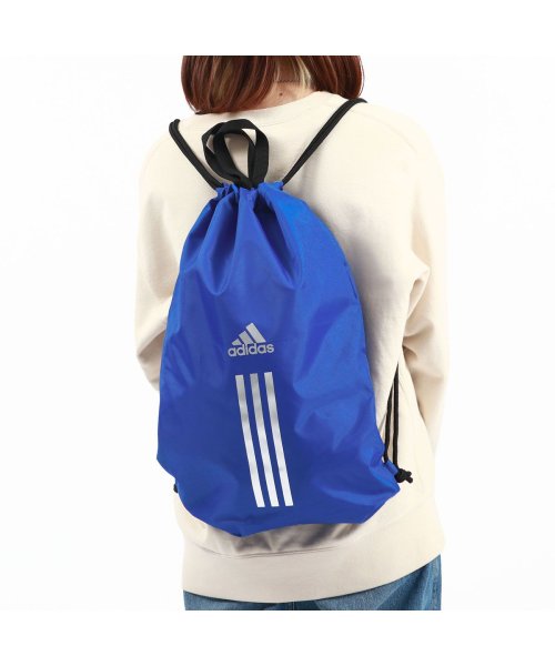 adidas(adidas)/アディダス ナップサック 大きいサイズ スポーツ adidas 巾着 バッグ A4 B4 トート ハンドル 2WAY 軽量 体育着袋 ナップサック2 47022/ブルー