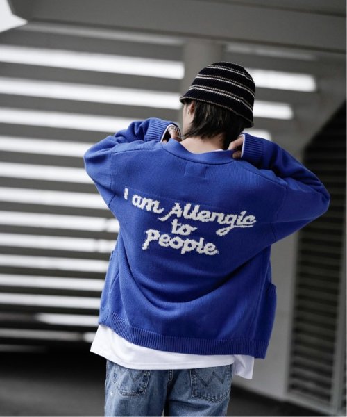 JOINT WORKS(ジョイントワークス)/【SON OF THE CHEESE / サノバチーズ】 I am Allergic to People Cardigan/ブルーA