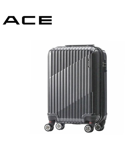 ACE(エース)/エース スーツケース 機内持ち込み Sサイズ SS 34L/39L 拡張機能付き ACE クレスタ 06316 キャリーケース キャリーバッグ/ブラック
