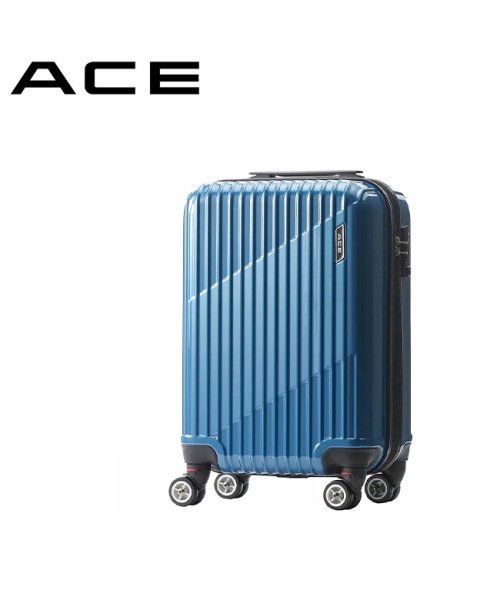 ACE(エース)/エース スーツケース 機内持ち込み Sサイズ SS 34L/39L 拡張機能付き ACE クレスタ 06316 キャリーケース キャリーバッグ/ブルー