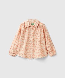 BENETTON (UNITED COLORS OF BENETTON GIRLS)/キッズ総柄馬プリントギャザーコットンガーゼ長袖シャツG/505951930