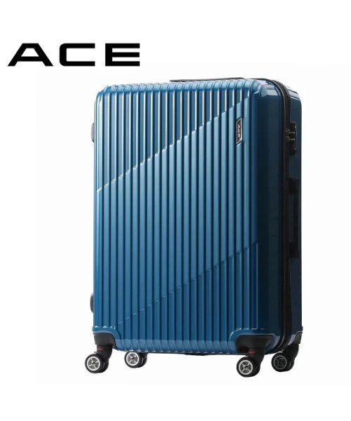 ACE(エース)/エース スーツケース Lサイズ 83L/93L 受託無料 158cm以内 拡張機能付き ACE クレスタ 06318 キャリーケース キャリーバッグ/ブルー