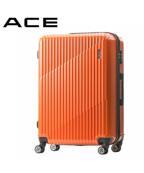 ACE(エース)/エース スーツケース Lサイズ 83L/93L 受託無料 158cm以内 拡張機能付き ACE クレスタ 06318 キャリーケース キャリーバッグ/オレンジ