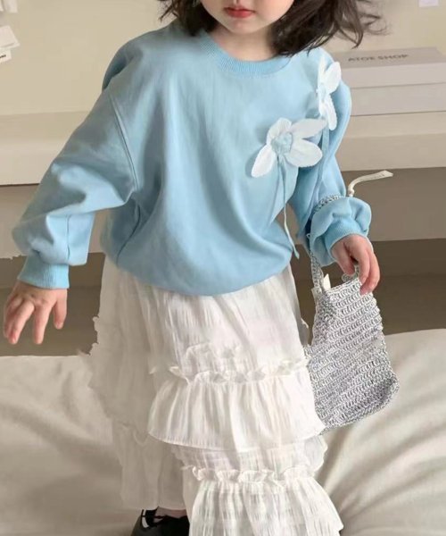 aimoha(aimoha（アイモハ）)/【aimoha－KIDS－】子供服　ふんわりロングスカート/ホワイト