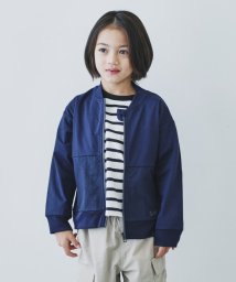 THE SHOP TK（KID）(ザ　ショップ　ティーケー（キッズ）)/【110－160】マルチファンクションZIPブルゾン/吸水速乾・UV・イージーケア/ネイビー（094）