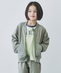 THE SHOP TK（KID）(ザ　ショップ　ティーケー（キッズ）)/【110－160】マルチファンクションZIPブルゾン/吸水速乾・UV・イージーケア/オリーブグリーン（026）