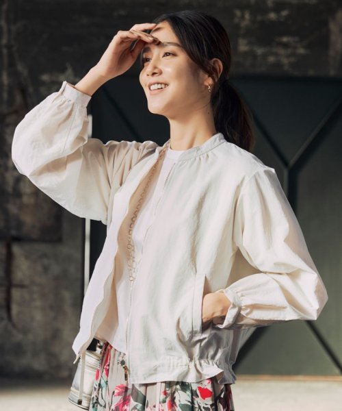 【撥水加工・UVケア・洗える】ライトグログラン ブルゾン 