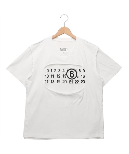 エムエムシックス メゾンマルジェラ Tシャツ カットソー ホワイト 