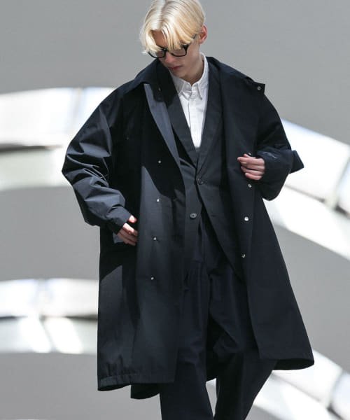 URBAN RESEARCH ROSSO(URBAN　RESEARCH　ROSSO（MEN）)/『別注』+phenix　WINDSTOPPER by GORE－TEX LABS オーバーコート/BLACK