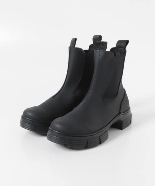 URBAN RESEARCH(アーバンリサーチ)/GANNI　Recycled Rubber City Boot/BLACK