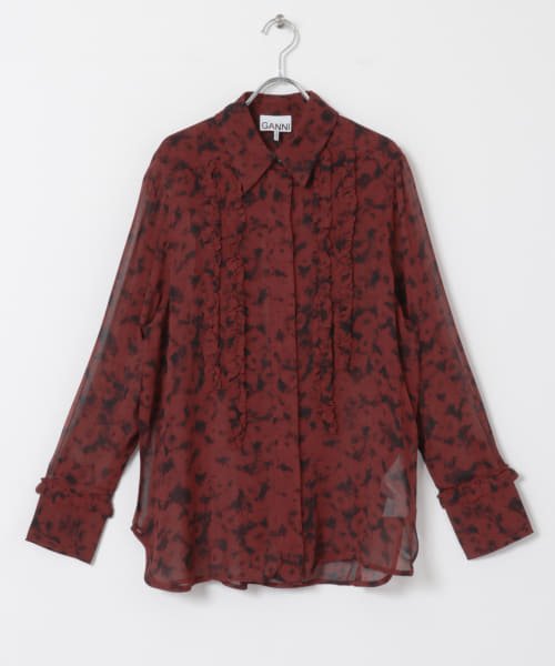 URBAN RESEARCH(アーバンリサーチ)/GANNI　PrintedLightGeorgette Shirts/SYRAH