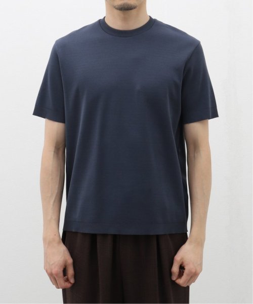 EDIFICE(エディフィス)/【HERNO / ヘルノ】Jersey Knit effect T－Shirt/ネイビー
