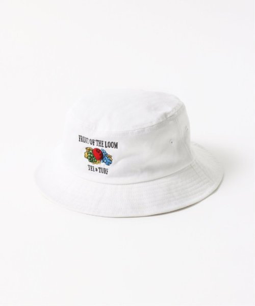 EDIFICE(エディフィス)/【MIZUNO / NEW VINTAGE GOLF】FRUIT OF THE LOOM Embroidery Bucket/ホワイト