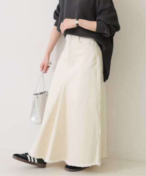 Spick & Span(スピック＆スパン)/【ESLOW / エスロー】 FRONT DRAPE SKIRT/ナチュラル