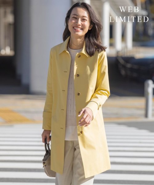 【WEB限定カラーあり・撥水】80/2 T/C ツイル ステンカラー ロングコート 大きいサイズ 小さいサイズ