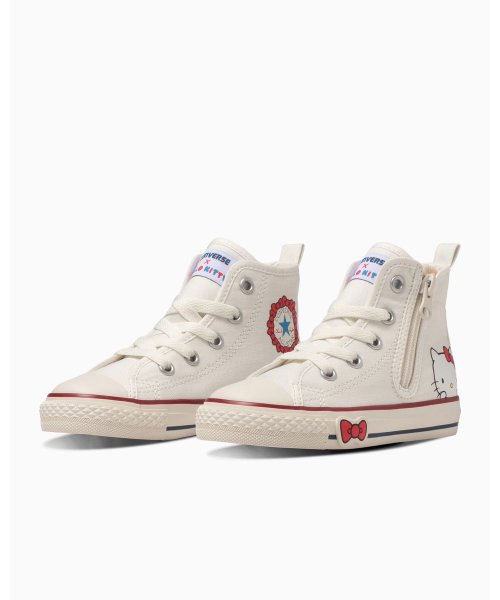 CONVERSE CHILDREN(コンバース チルドレン)/CHILD ALL STAR N HELLO KITTY Z HI　/ チャイルド　オールスター　Ｎ　ハローキティ　Ｚ　ＨＩ/ホワイト