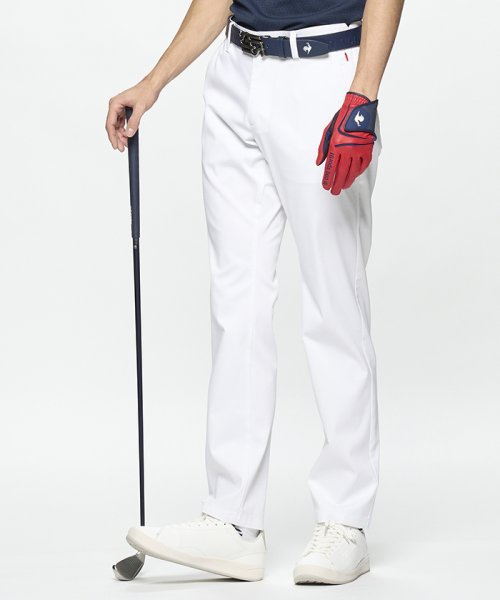 le coq sportif GOLF (ルコックスポルティフ（ゴルフ）)/【ストレート】無地柄ドビーロングパンツ【ストレッチフォーサー】/ホワイト