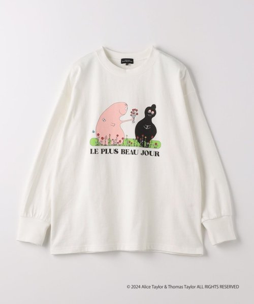 green label relaxing （Kids）(グリーンレーベルリラクシング（キッズ）)/【別注】＜BARBAPAPA＞TJ EX プリント ロングスリーブ 140cm－150cm/WHITE