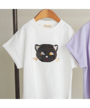 BRANSHES/【Cat’s ISSUE】スパンコール半袖Tシャツ/505909592