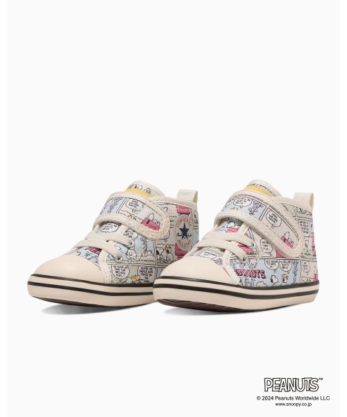 CONVERSE CHILDREN(コンバース チルドレン)/BABY ALL STAR N PEANUTS CP V－1 / ベビー　オールスター　Ｎ　ピーナッツ　ＣＰ　Ｖ－１/ホワイト