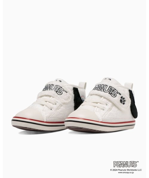 CONVERSE CHILDREN(コンバース チルドレン)/BABY ALL STAR N PEANUTS SP V－1 / ベビー　オールスター　Ｎ　ピーナッツ　ＳＰ　Ｖ－１/ホワイト