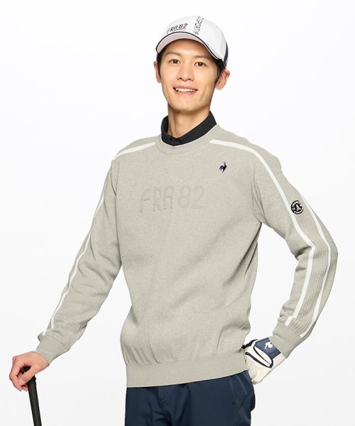 le coq sportif GOLF (ルコックスポルティフ（ゴルフ）)/ウォッシャブルセーター/グレー