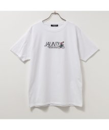 MAC HOUSE(men)(マックハウス（メンズ）)/T－GRAPHICS ティーグラフィックス 胸刺繍半袖Tシャツ MC24－672－21T/ホワイト