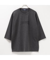 MAC HOUSE(men)(マックハウス（メンズ）)/T－GRAPHICS ティーグラフィックス カレッジ7分袖Tシャツ 432328MH/チャコール