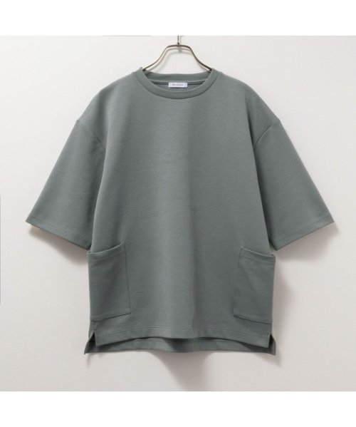 MAC HOUSE(men)(マックハウス（メンズ）)/URBAN COLLECTION アーバンコレクション エアスムージー ポケット付き5分袖Tシャツ T2－24SS－MC－2/ミント