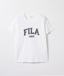 FILA（Casual）(フィラ（カジュアル）)/【カジュアルウェア】 天竺 プリント半袖Tシャツ レディース/ホワイト