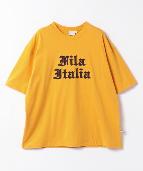 FILA（Casual）(フィラ（カジュアル）)/【カジュアルウェア】 Cotton Graphic T－Shirts ユニセックス/イエロー