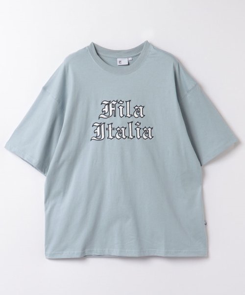 FILA（Casual）(フィラ（カジュアル）)/【カジュアルウェア】 Cotton Graphic T－Shirts ユニセックス/サックス