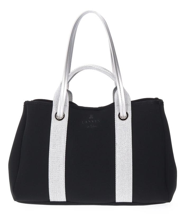 LANVIN en Bleu バリエ ポーチ付きトート ブラック -人気