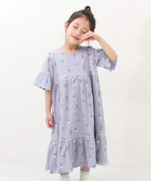 devirock(デビロック)/ふんわり ワンピース型 パジャマ 子供服 キッズ 女の子 ルームウェア 半袖ルームウェア パジャマ ネグリジェ/ブルー