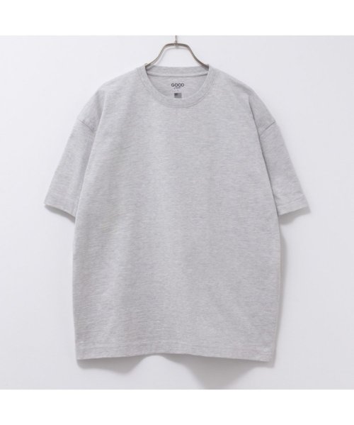 MAC HOUSE(men)(マックハウス（メンズ）)/GOOD CREW グッド クルー USコットン半袖Tシャツ QMH/03909SS/グレー