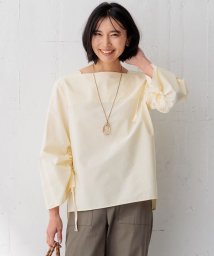 NIJYUSANKU(23区)/【Oggi4月号掲載/洗える】CANCLINI デザインスリーブ ブラウス/[WEB限定]レモンイエローストライプ