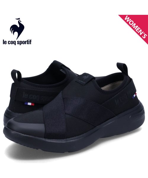 le coq sportif(ルコックスポルティフ)/ ルコック スポルティフ le coq sportif スニーカー スリッポン ラ ローヌ DBSP レディース LA RHONE DBSP ブラック 黒 QL/その他