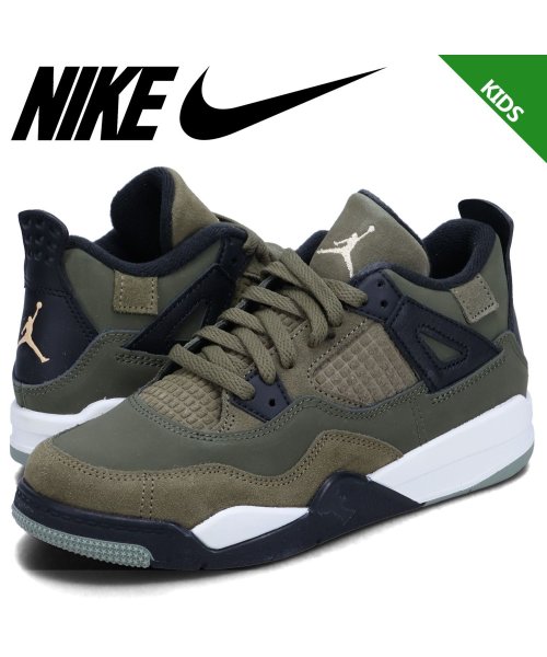 NIKE(ナイキ)/ NIKE JORDAN 4 RETRO SE CRAFT PS ナイキ ジョーダン4 レトロ SE クラフト PS スニーカー キッズ オリーブ FB9929/その他