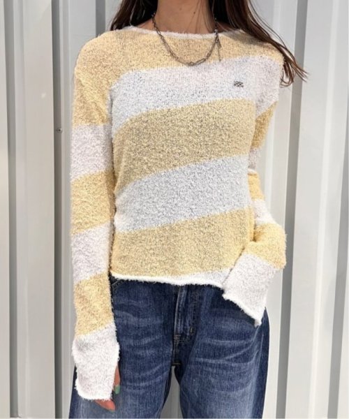 JOINT WORKS(ジョイントワークス)/【KIJUN/キジュン】 Oblique Knit Pullover/イエロー