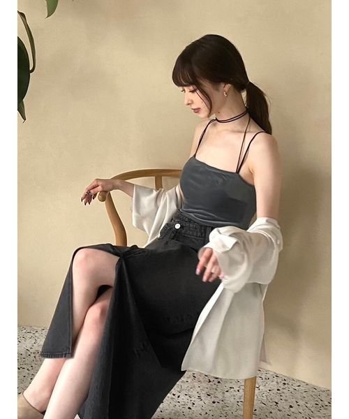 ストラップベアスイムワンピース 予めご了承ください