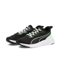 PUMA(プーマ)/キッズ フライヤー ライト MU スニーカー 22－25cm/PUMABLACK-FRESHMINT