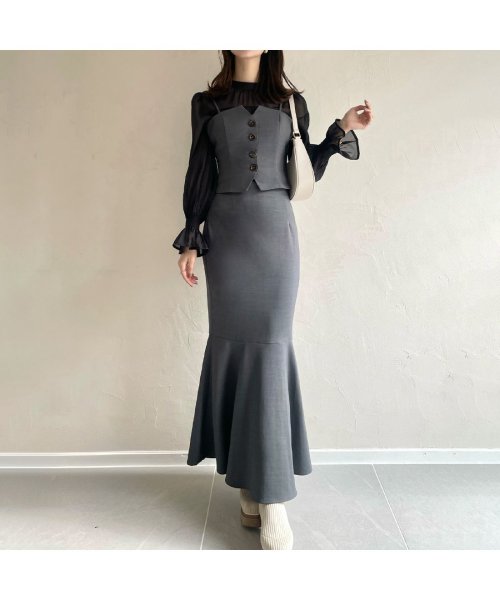 デザインビスチェマーメイドスカートセット 人気・おすすめ｜使いやすい・旅行におすすめ 品質保証 全国発送 日本国内発送・最短翌日お届け