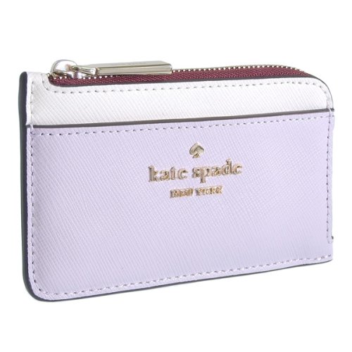 kate spade new york(ケイトスペードニューヨーク)/KATE SPADE ケイトスペード MADISON TOP ZIP マディソン トップ ジップ カード ケース コイン ケース 小銭入れ レザー/パープル