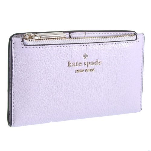 kate spade new york(ケイトスペードニューヨーク)/KATE SPADE ケイトスペード LEILA SMALL SLIM  BIFOLD WALLET レイラ スモール スリム バイフォールド ウォレット 二つ/パープル