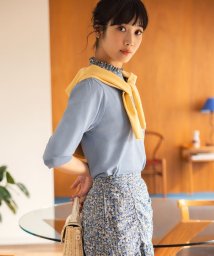 KUMIKYOKU（LARGE SIZE）/【UVケア・接触冷感】MINA 6分袖ニットプルオーバー/505958552